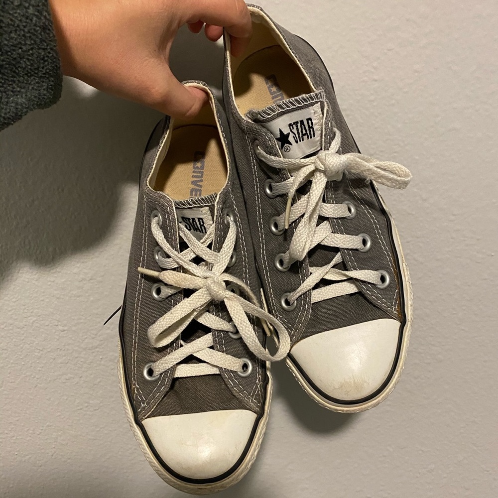 Grey Low Top Converse